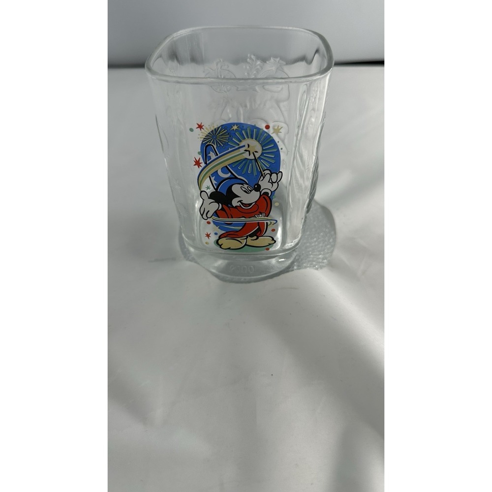 Vintage 2000 McDonalds Walt Disney World Epcot Glass France Mickey Square Y2K